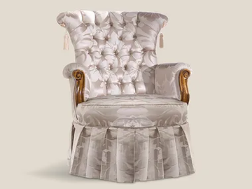 5134 - Fabric armchair with armrests by Tarocco Vaccari Group - view 2
